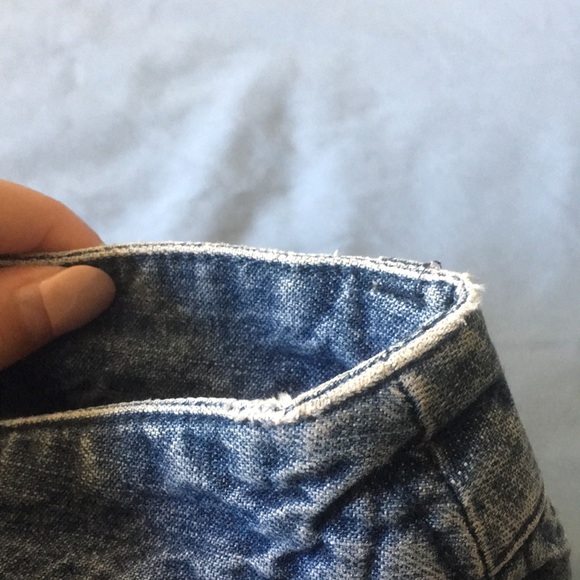 Cherokee Size 12 Girls Blue Denim Shorts Multiple Pockets Velcro Close - Picture 13 of 13